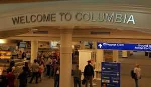 Vliegtijd Columbia